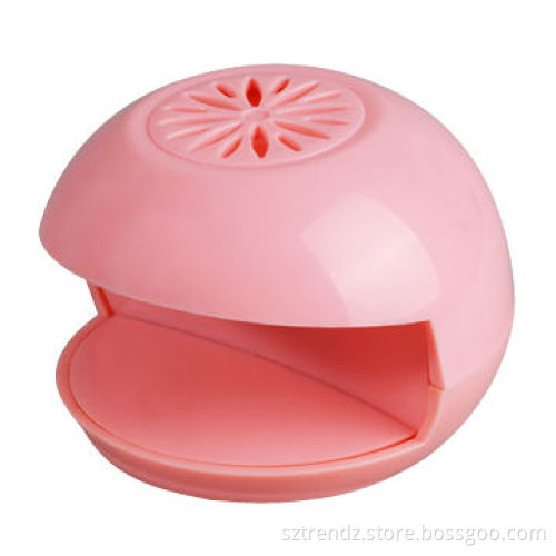 Battery-operated nail dryer for nail polish